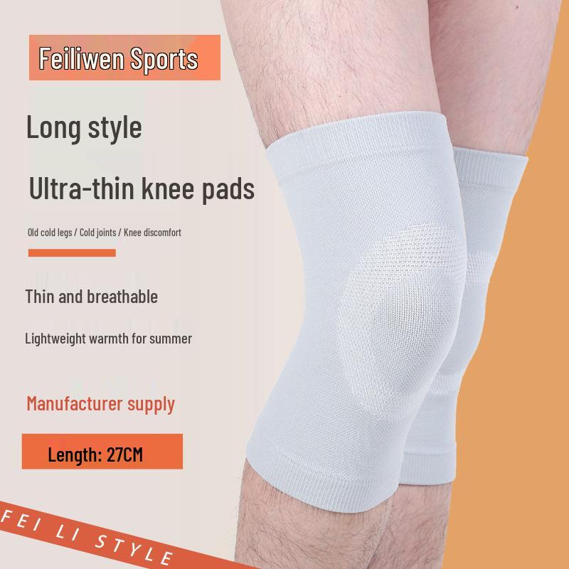 Ultra-thin Seamless Nylon Breathable Knee Pads for Summer Medium