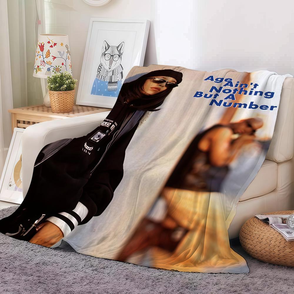 

Singer A-aaliyah Actress Blanket Warm And Soft Suitable For Bedroom Living Room Sofa Bed Office Travel Camping 30x40in