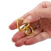 5Pcs/lot Peach Heart Shape Metal Lobster Clasp Hooks Key Ring Connectors For DIY Keychain Jewelry Making Supplies Accessories