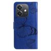 For Oppo A5x 5G/A3x 4G/5G (India)/A3 4G/5G/A60 5G/A40 4G/A40M 4G Wallet Case Floral Butterfly Imprinted Leather Phone Cover