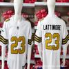 Maglia da Football NFL New Orleans Saints Lattimore 23 Brees 9 Mathieu 32 Misto Cotone Unisex Adulto Abbigliamento Sportivo