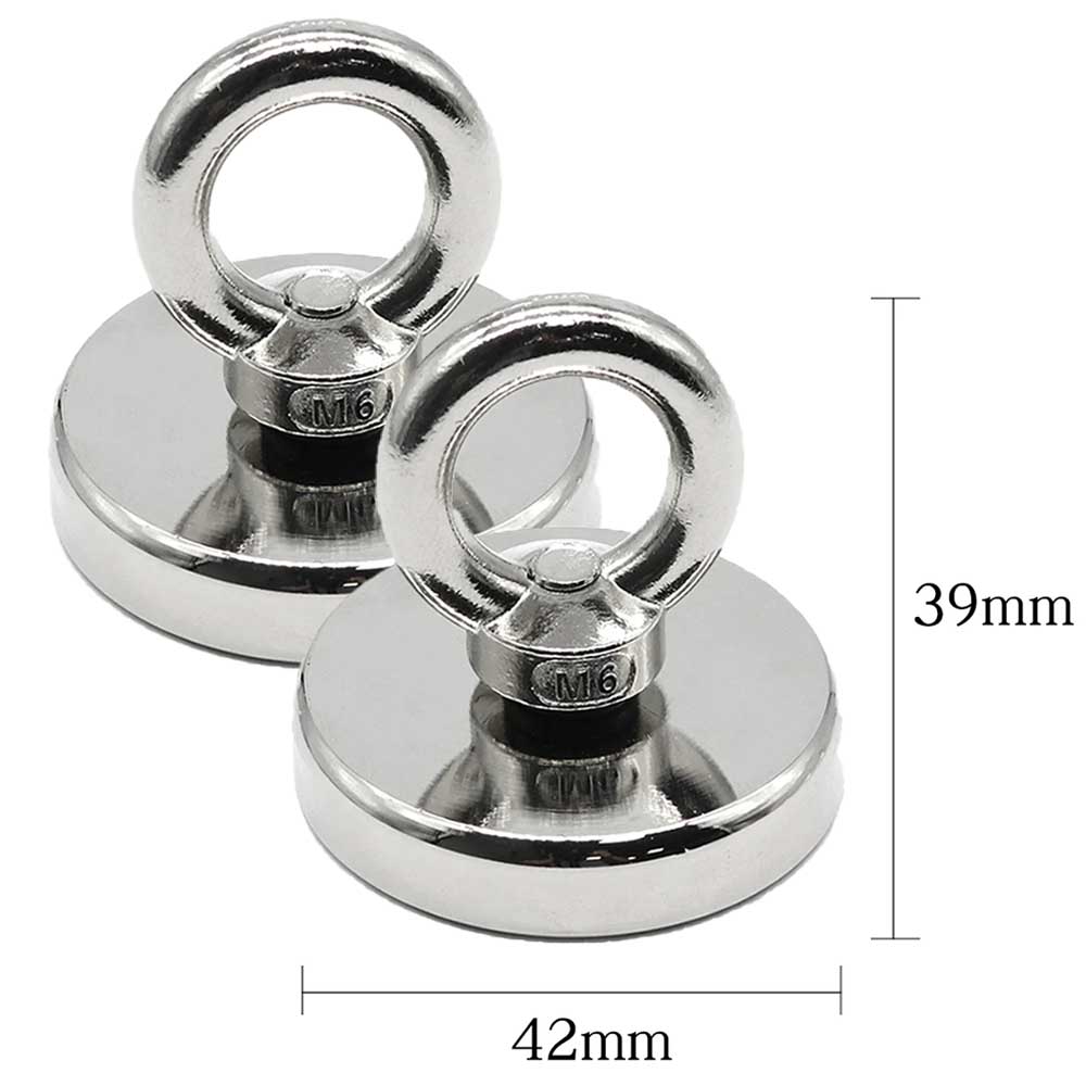 

Надсильні неодимові рибальські магніти Пошуковий магнітний гак з потайним отвором Рим-болт Діаметр 42мм 60КГ Сила відриву