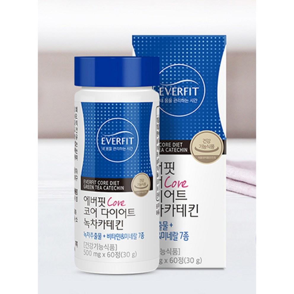 Everfit Core Diät Grüner Tee Catechin, 60 Tabletten, Einzelpackung
