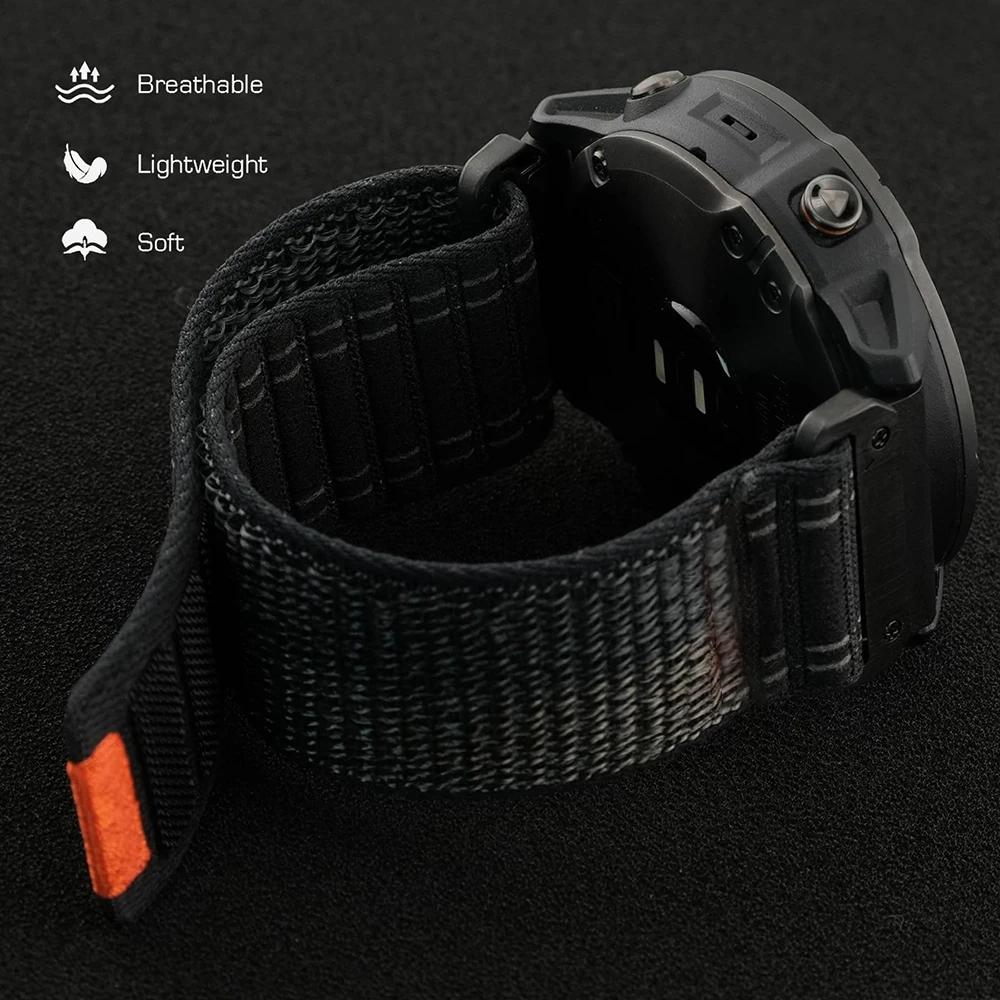 Cinturino da 22mm 26mm per Garmin Fenix 8 7 Pro 7S 6X 6 5X 5Plus Venu 3 4 instinct 3 47 43 Braccialetto in Nylon per Orologio cinturino Strap Forerunner
