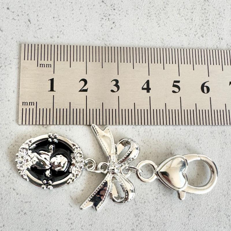 Retro Angel Keychain Girls For Women Girl Cute Bowknot Keyring Car Key Chain Holder Trinket Bag Charms Pendant Jewelry Gift