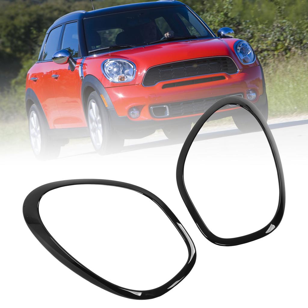 Front Hdlight Frame 2PCs Hd Lamp Cover 51139801573 Replacement for R60  
