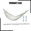Camping Hammock Mesh Nylon Sleeping Bed Portable with Hooks Travel Swing Hanging Outdoor Sport