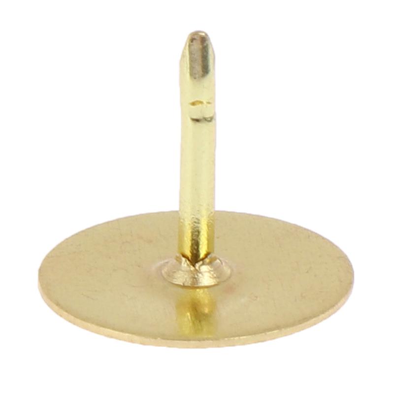 50Pcs/Set Butterfly Clutch Tie Tacks Pin Back Replacement Blank Pins Gold