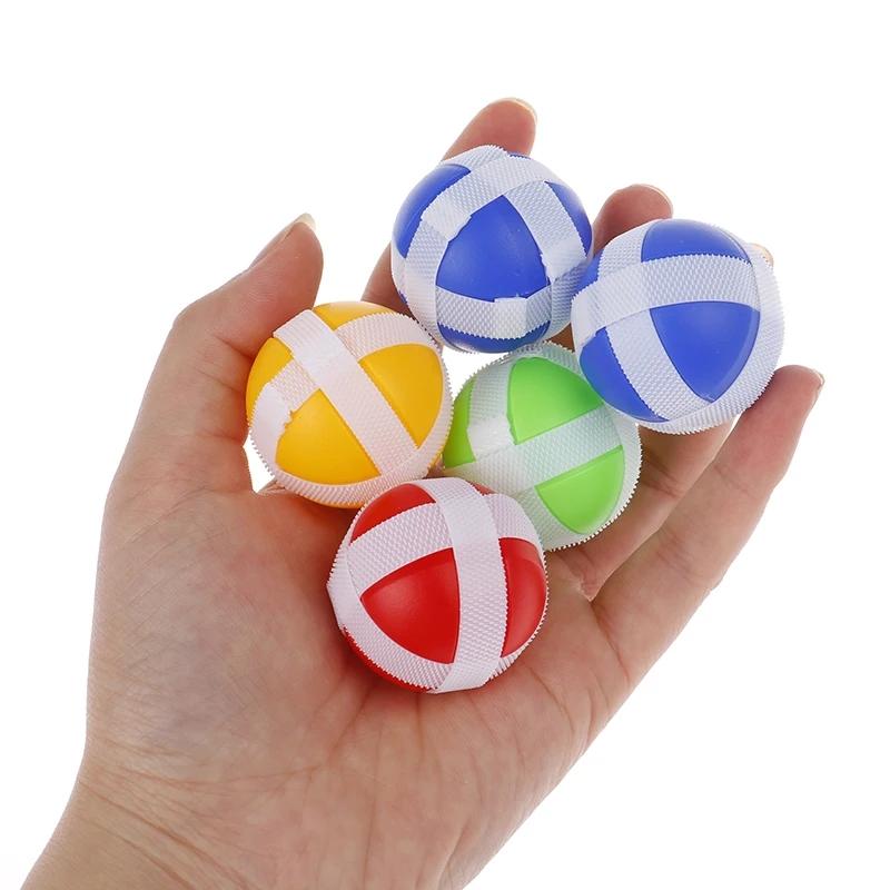 30/60Pcs Kids Sucker Sticky Ball Toy Outdoor Sports Catch Ball Game Set Throw And Catch Parent-Child Interactive Toys Gift