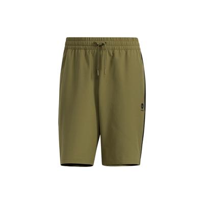 Neo Logo Striped Casual Woven Shorts Men Bottoms Dark-Olive-Green HD4715