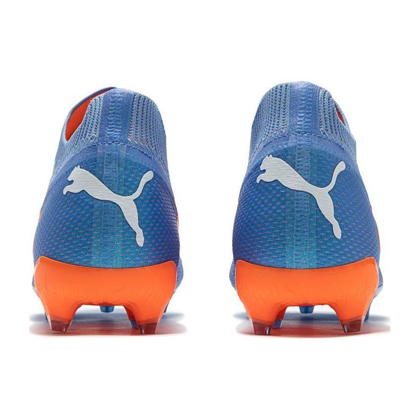 Puma Future Ultimate FG AG Supercharge Pack - Blue Glimmer Unisex Sneakers White Ultra-Orange 107165-01