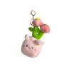 Cute Panda Flowers Potted Plants Rabbit Kitten Plush Doll Sun Flower Rose Doll Pendant Doll