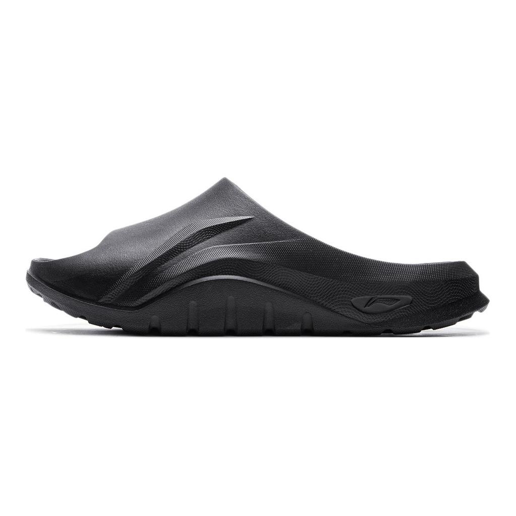 YINGXIONGLIANMENGYONGCHIPAIDUI x Li Ning Soft Clap Slip Resistant Abrasion Resistant Slide Slippers Unisex Black AGAV003-2