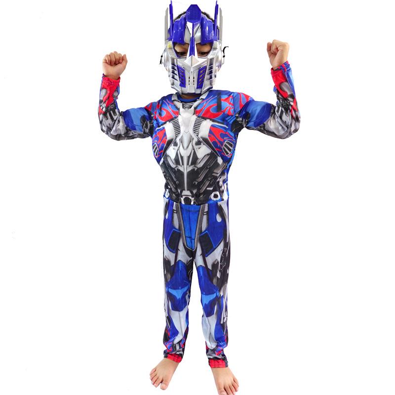 Optimus Prime Transforming Muscle Costume for Kids - Halloween Cosplay Outfit