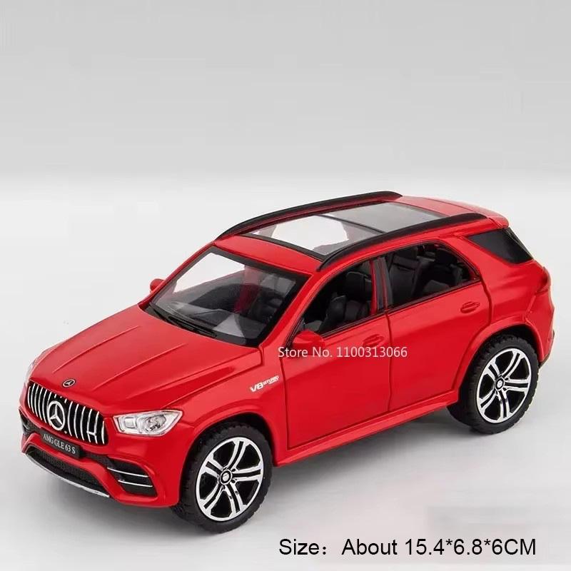 1:32 Scale Alloy SLS GLE 63S Cars Model Toys Sound Light Miniature Toy Car 4 Doors Opened Vehicle Boys Birthday Collection Gifts