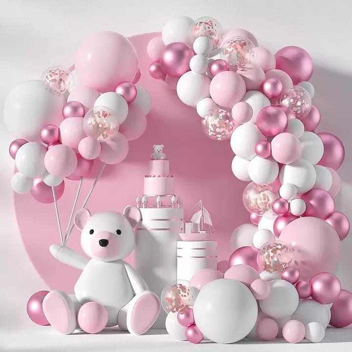 Palloncini Rosa Opachi Palloncino in Foglio 4D Sirena Arco Nuziale Ghirlanda Palloncini Kit Arco Ghirlanda Palloncini