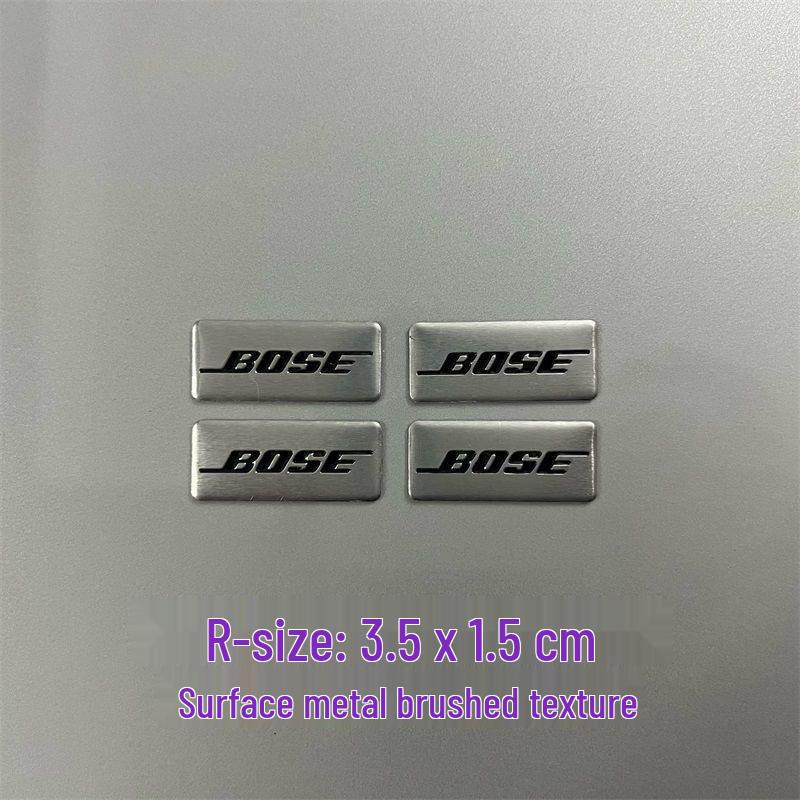 Dekorative Metallaufkleber für Auto-Audio-Lautsprecher von Bose, Harman Kardon, JBL.