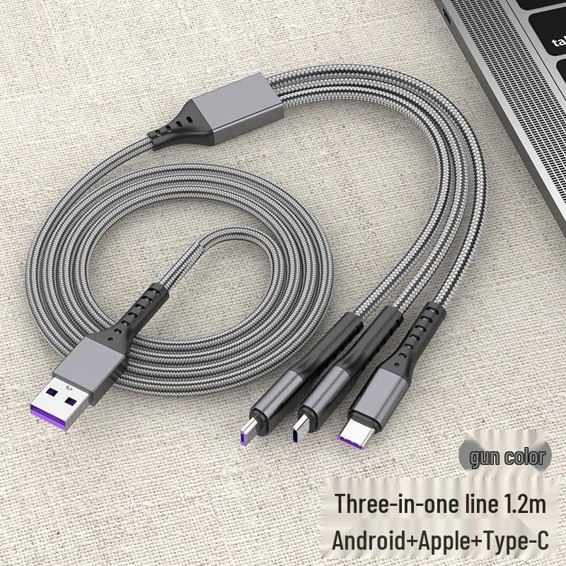 Huawei 66W Fast Charge 3-in-1 Nylon Braided Cable