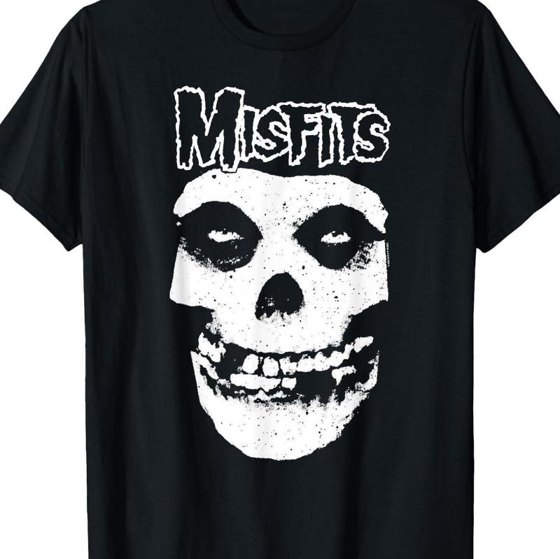 Summer Unconventional Men's Black Skull Logo Printed T-shirt - Round-neck Short-sleeved T-shirt, Regular Style Casual Shirt