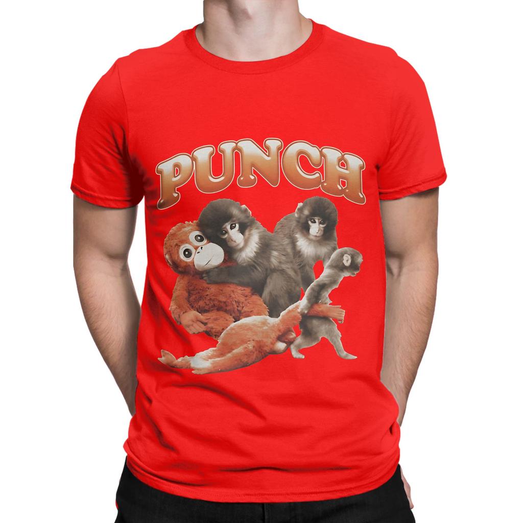 Punch Monkey More Hung Novelty 100 Cotton TShirt Bib Punch The Monkey Tops Tees For Unisex
