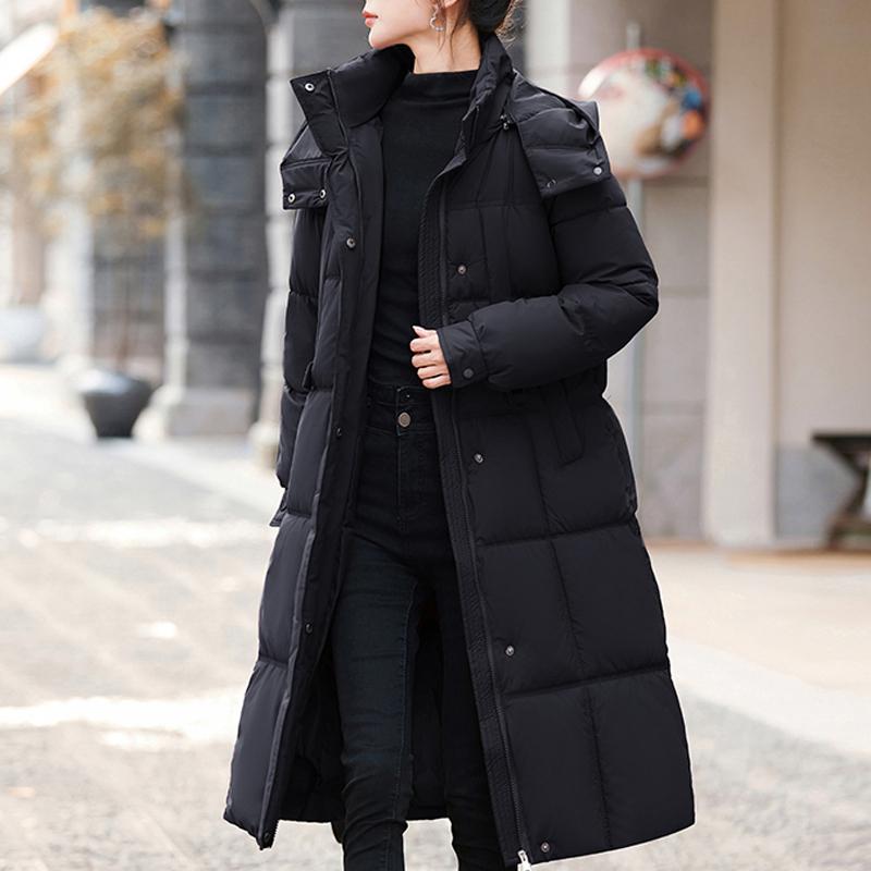 Fashion Winter Jackets Woman Long Parkas Hooded Loose Thick Warm Overcoat Casual Women's Coats