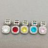 5pc small crystal buttons for sewing Cubic zirconia button for clothing DIY Decorative CZ buttons jewelry for shirts