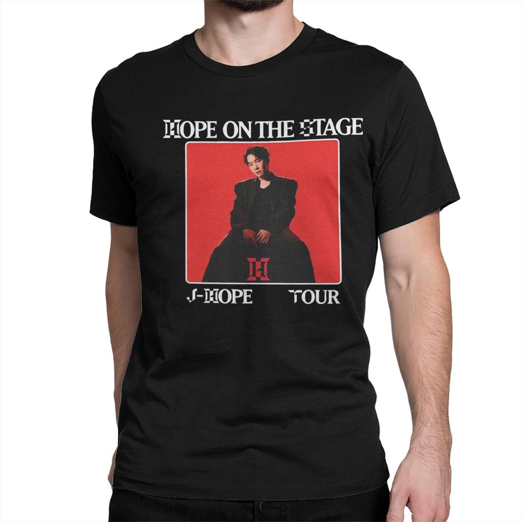 Hope on the Stage Tour T Shirts for Men Women Cotton Vintage T-Shirts Crew Neck Tee Shirt Short Sleeve Clothing 4XL 5XL