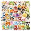 50 Crochet Dolls Cartoon Graffiti Stickers Tumu Frog Starfish Ins Wind Decorative Suitcase