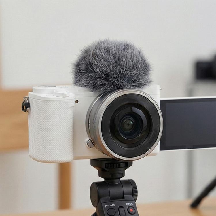 Small Reusable Plush Cover Camera Accessory for Camera Builts In Microphones Mounted On Hot Shoe Blocking Wind Noise