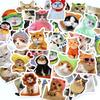100Pcs DIY Cat Stickers PVC Kawaii Stickers Cute Funny Stickers  Kids Sticker