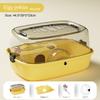 Transparent Hamster Habitat Ventilation Gerbils House Portable Large Hamster Cage  for Bunny