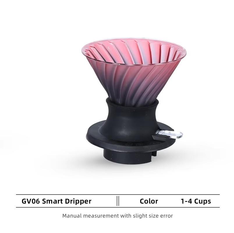 High Quality Luxury Handmade Borosilicate Glass Pour Coffee Tea Set Stainless Steel Coffee Filter Hand Drip Pot Percolators