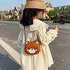 Casual Bear PU Leather Mini Girls Crossbody Bag Rabbit Handbags Cartoon Shoulder Bags Coin Purse