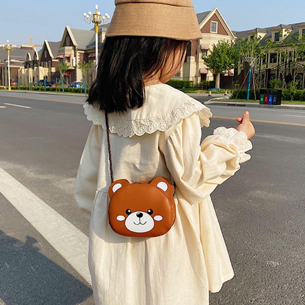 Casual Bear PU Leather Mini Girls Crossbody Bag Rabbit Handbags Cartoon Shoulder Bags Coin Purse