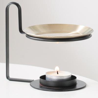 Gold Disc Aromatherapy Furnace Essential Oil Heating Lamp Household Wax Melting Lamp Oil Burner Wax Melt Burner Oil Warmer