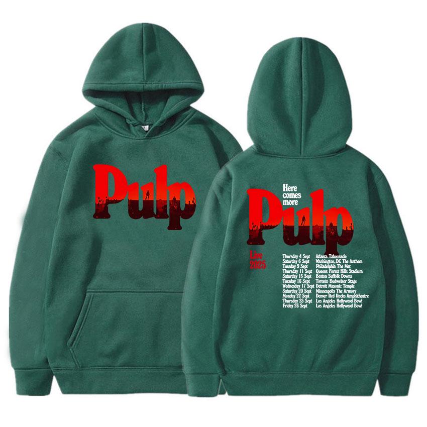 You Deserve More Tour 2025 Hoodies Pulp Band Graphic Printing Sweatshirts Long Sleeve Men Women Pullovers Grunge Fashion Hoodie