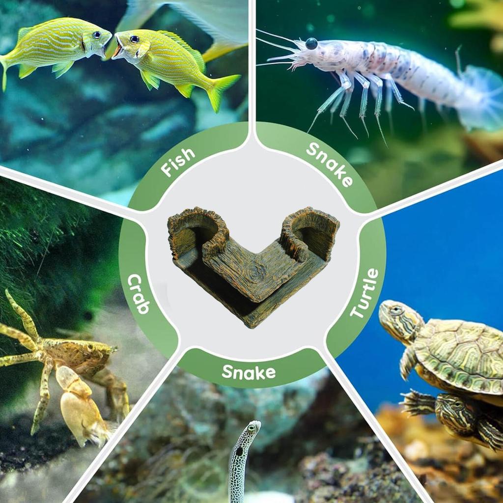 Shrimp Tunnel Resin Animal Habitat For Breeding Shrimp Cave Tunnel Accessories For Tank Breeding Hiding Stuff Water Indoor