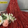 Gold & Silver Glitter Sequin Fabric for Wedding & Birthday Decor