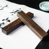 Yidege Rosewood Calligraphy Paperweight - Scholar's Ink Brush Solid Wood Paperweight