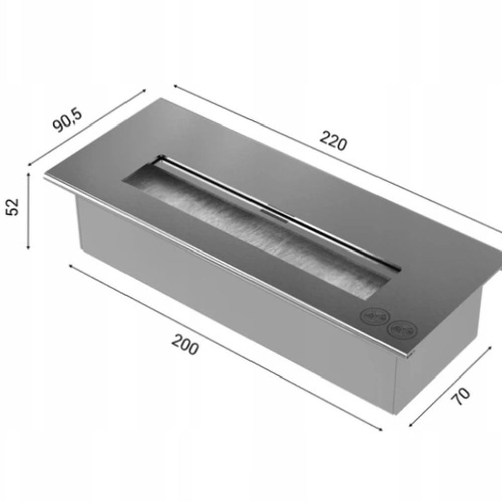 Chimenea de bioetanol de pared GOLF HORIZONTAL TÜV