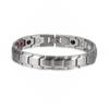 Schwarz-Gold Edelstahl Magnetisches Armband mit Germanium und Negativ-Ionen Uhrenarmband