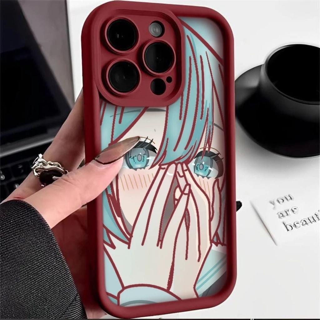 Anime Hatsune Shy Girl Applicable iPhone16Pro Mobile Phone Case 12promax Anti-drop 14 Niche XR Soft 7