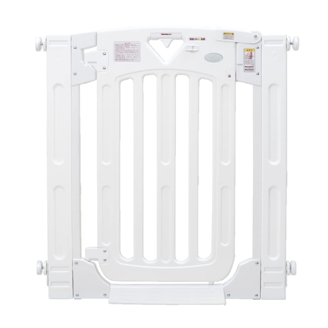 

Ворота безопасности для детей Nihon Ikuji Smart Gate II Plus Белые Подходят для использования на лестницах Дверь в комплекте Распорные Защита плинтуса Высокие Высота 91 см Двойные белый