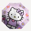 1pc Hello Kitty Automatic Opening/Closing Umbrella with Foldable Design, 8-Rib Iron Frame Outdoor Umbrella, Ideal Gift for Fans, Travelers, Everyday U