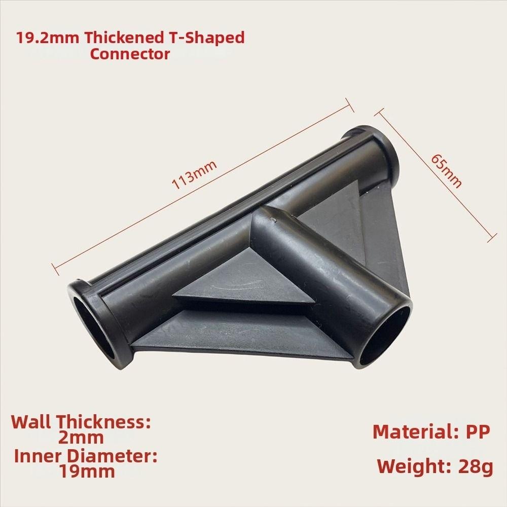 5pcs Black&White DIY Shelf Water Tube Joint Elbow Straight Joint Four Way Connector