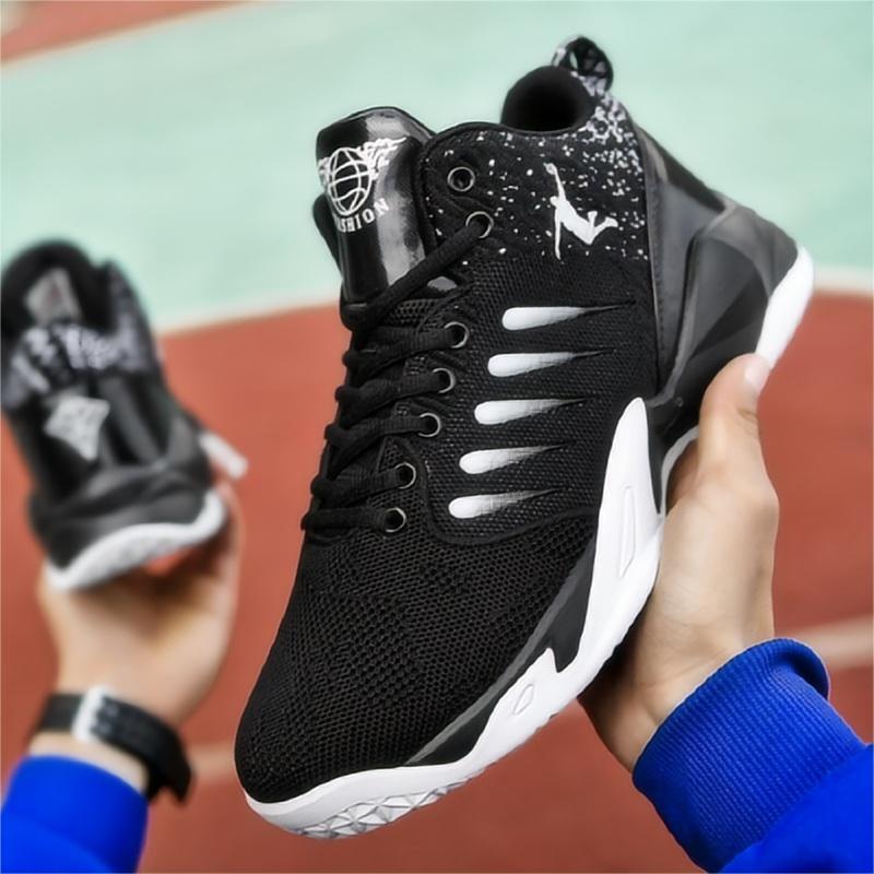 Pantofi de baschet pentru bărbați Amortizare respirabilă Pantofi anti-alunecare Baloncesto Antrenament de sală Pantofi de baschet atletic pentru femei