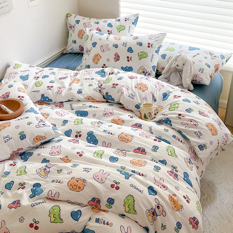 Skin-friendly Duvet Covers Cartoon Style Bed Covers Funda Nordica Soft Comforter Covers Adults/Kids Quilt Cover(No Pillowcase)