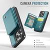 JEEHOOD J05 For iPhone 16 Pro Max Case Leather Mobile Cover with Detachable Magnetic Card Bag