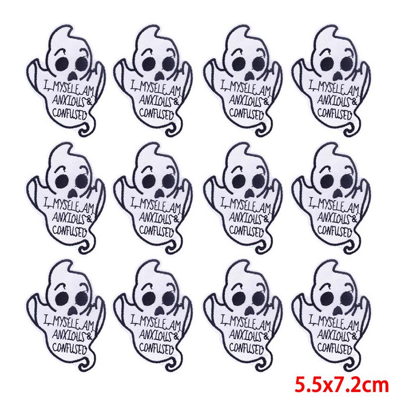 10 unids/lote, venta al por mayor, parche bordado, parches para planchar para ropa, parches para ropa, chaquetas, apliques de decoración, suministros para coser