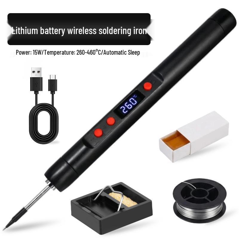 Portable USB Wireless Lithium Battery Soldering Iron - Compact and Convenient Repair Tool